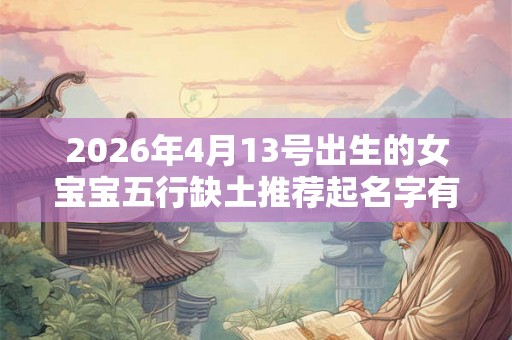 2026年4月13号出生的女宝宝五行缺土推荐起名字有什么 2026年4月13号出生的女宝宝五行缺土推荐起名字有什么