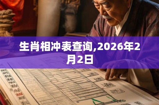 生肖相冲表查询,2026年2月2日