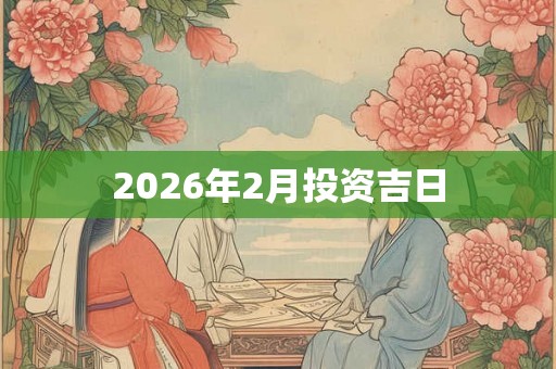 2026年2月投资吉日