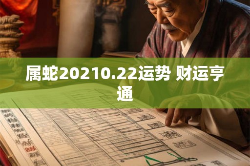 属蛇20210.22运势 财运亨通 属蛇20210.22运势 财运亨通