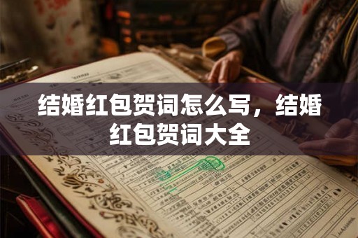 结婚红包贺词怎么写,结婚红包贺词大全 结婚红包贺词怎么写,结婚红包贺词大全