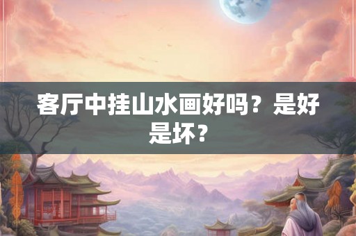 客厅中挂山水画好吗？是好是坏？