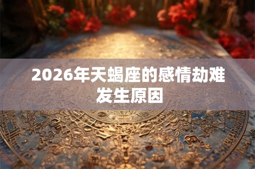 2026年天蝎座的感情劫难 发生原因