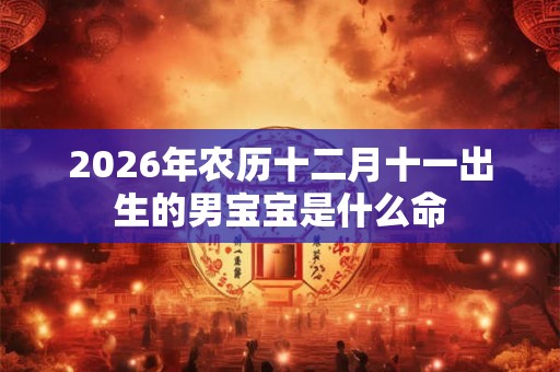 2026年农历十二月十一出生的男宝宝是什么命