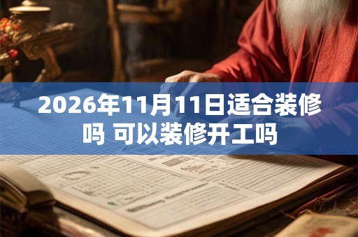2026年11月11日适合装修吗 可以装修开工吗