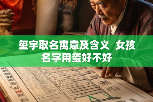 玺字取名寓意及含义  女孩名字用玺好不好