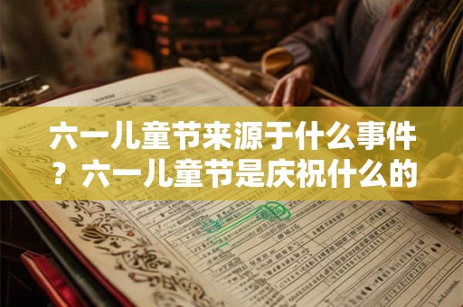 六一儿童节来源于什么事件？六一儿童节是庆祝什么的节日？
