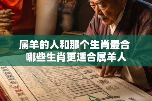 属羊的人和那个生肖最合 哪些生肖更适合属羊人 属羊的人和那个生肖最合 哪些生肖更适合属羊人
