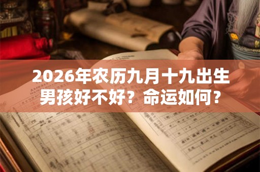 2026年农历九月十九出生男孩好不好?命运如何? 2026年农历九月十九出生男孩好不好?命运如何?