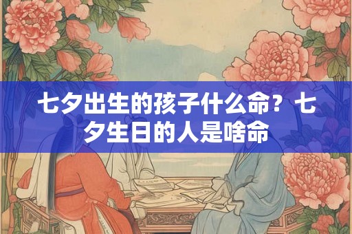七夕出生的孩子什么命？七夕生日的人是啥命