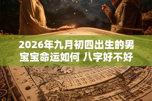 2026年九月初四出生的男宝宝命运如何 八字好不好