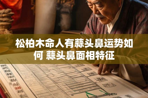 松柏木命人有蒜头鼻运势如何 蒜头鼻面相特征
