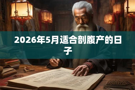 2026年5月适合剖腹产的日子