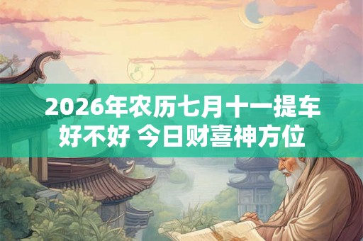 2026年农历七月十一提车好不好 今日财喜神方位