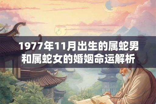 1977年11月出生的属蛇男和属蛇女的婚姻命运解析