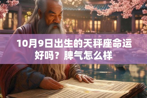 10月9日出生的天秤座命运好吗？脾气怎么样