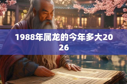 1988年属龙的今年多大2026