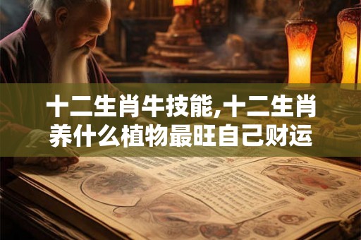 十二生肖牛技能,十二生肖养什么植物最旺自己财运