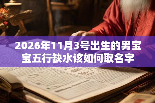 2026年11月3号出生的男宝宝五行缺水该如何取名字