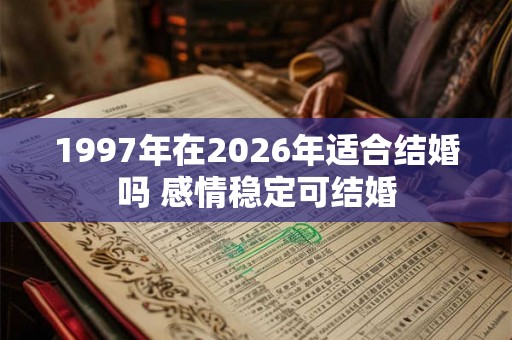 1997年在2026年适合结婚吗 感情稳定可结婚