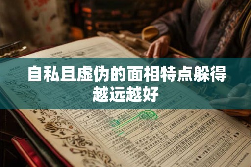 自私且虚伪的面相特点躲得越远越好