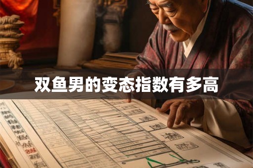 双鱼男的变态指数有多高