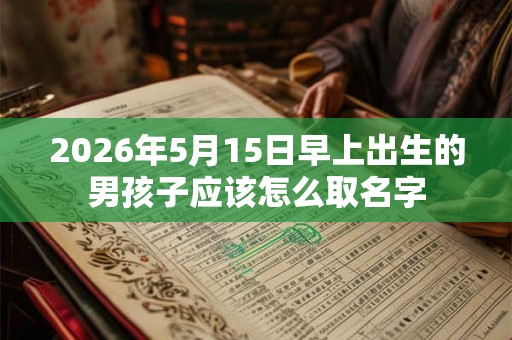 2026年5月15日早上出生的男孩子应该怎么取名字