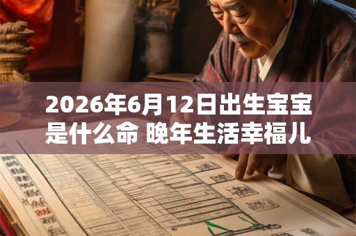 2026年6月12日出生宝宝是什么命 晚年生活幸福儿女孝顺