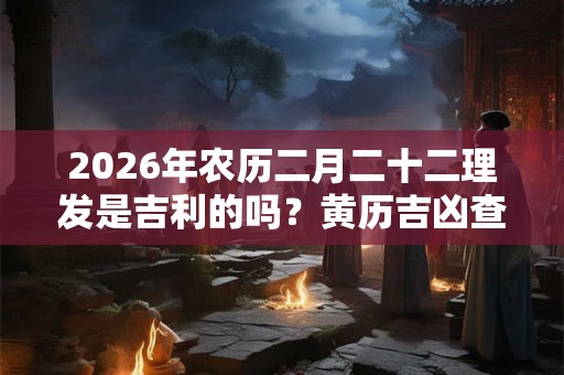 2026年农历二月二十二理发是吉利的吗?黄历吉凶查询 2026年农历二月二十二理发是吉利的吗?黄历吉凶查询
