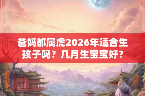 爸妈都属虎2026年适合生孩子吗？几月生宝宝好？