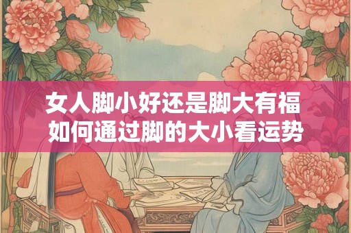 女人脚小好还是脚大有福 如何通过脚的大小看运势 女人脚小好还是脚大有福 如何通过脚的大小看运势