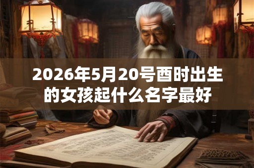 2026年5月20号酉时出生的女孩起什么名字最好