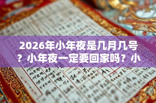 2026年小年夜是几月几号？小年夜一定要回家吗？小年夜要吃团圆饭吗？