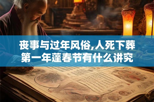 丧事与过年风俗,人死下葬第一年蓬春节有什么讲究