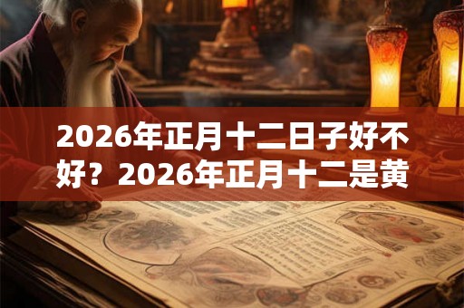 2026年正月十二日子好不好？2026年正月十二是黄道吉日吗？