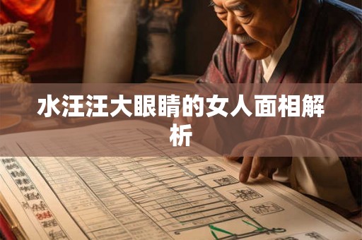 水汪汪大眼睛的女人面相解析