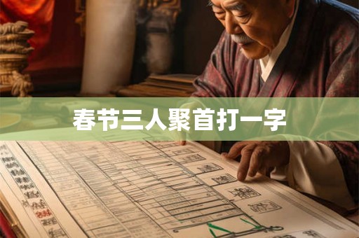 春节三人聚首打一字 春节三人聚首打一字