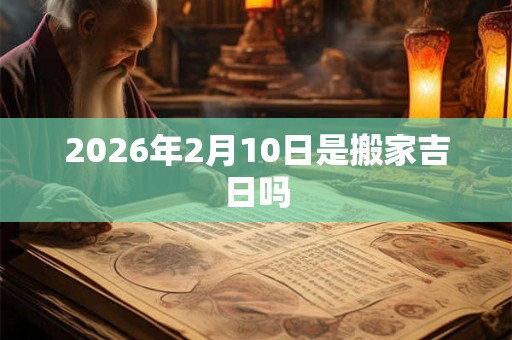 2026年2月10日是搬家吉日吗