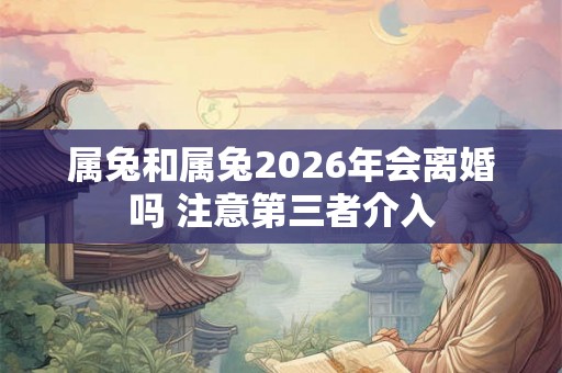 属兔和属兔2026年会离婚吗 注意第三者介入