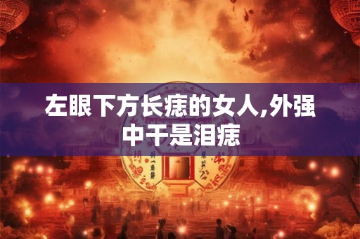 左眼下方长痣的女人,外强中干是泪痣