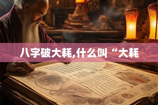 八字破大耗,什么叫“大耗 八字破大耗,什么叫“大耗