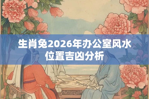 生肖兔2026年办公室风水位置吉凶分析