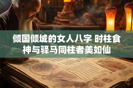 倾国倾城的女人八字 时柱食神与驿马同柱者美如仙 倾国倾城的女人八字 时柱食神与驿马同柱者美如仙