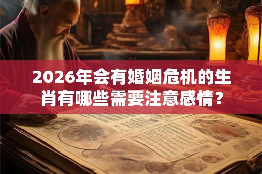 2026年会有婚姻危机的生肖有哪些需要注意感情？