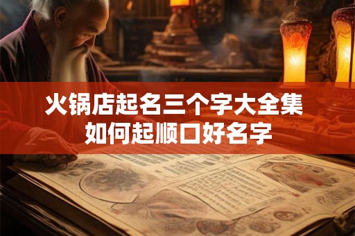 火锅店起名三个字大全集 如何起顺口好名字 火锅店起名三个字大全集 如何起顺口好名字