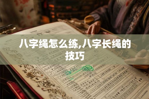 八字绳怎么练,八字长绳的技巧 八字绳怎么练,八字长绳的技巧