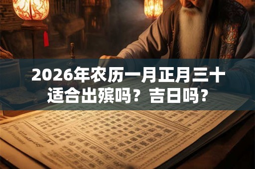 2026年农历一月正月三十适合出殡吗？吉日吗？