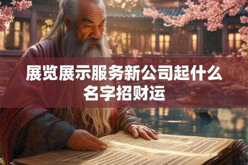 展览展示服务新公司起什么名字招财运