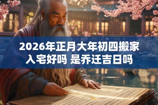 2026年正月大年初四搬家入宅好吗 是乔迁吉日吗 2026年正月大年初四搬家入宅好吗 是乔迁吉日吗