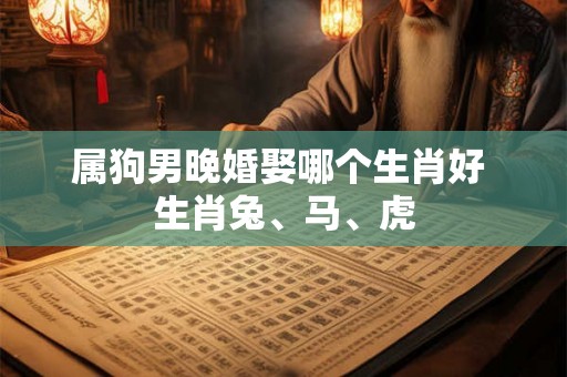 属狗男晚婚娶哪个生肖好 生肖兔、马、虎